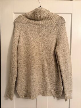 Windsor Cream Speckled Turtleneck Sweater